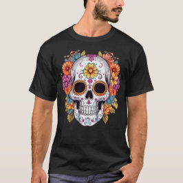 Blommigt Skull 15 T Shirt