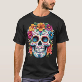 Blommigt Skull 17 T Shirt