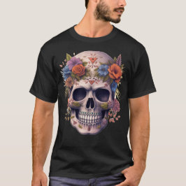 Blommigt Skull 21 T Shirt