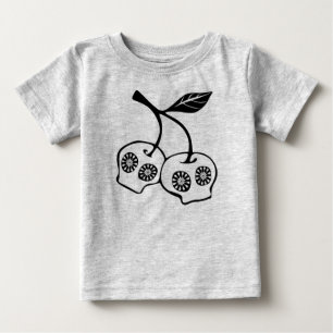 Blommigt Skull Apple Shirt Tee Shirt