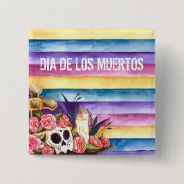 Blommigt Skull Dia de los Muertos | Knapp