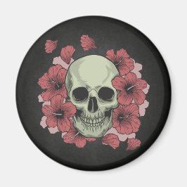 Blommigt Skull Dia de los Muertos | Magnet