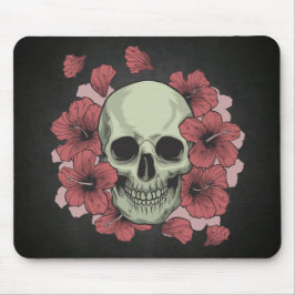 Blommigt Skull Dia de los Muertos | Mousepad Musmatta