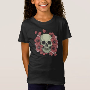 Blommigt Skull Dia de los Muertos Shirt T