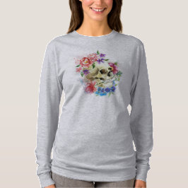 Blommigt Skull Dia de los Muertos | Sleeve Shirt T