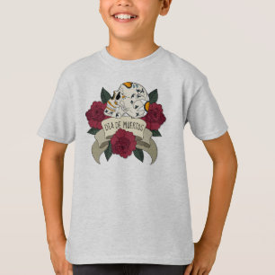 Blommigt Skull Dia de los Muertos Sleeve Shirt T
