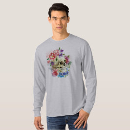 Blommigt Skull Dia de los Muertos | Sleeve Shirt T