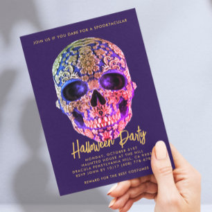 BLOMMIGT SKULL DIA DE LOS MUERTOS SOCGAR SKULL INV VYKORT