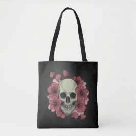 Blommigt Skull Dia de los Muertos | Tote Bag Tygkasse
