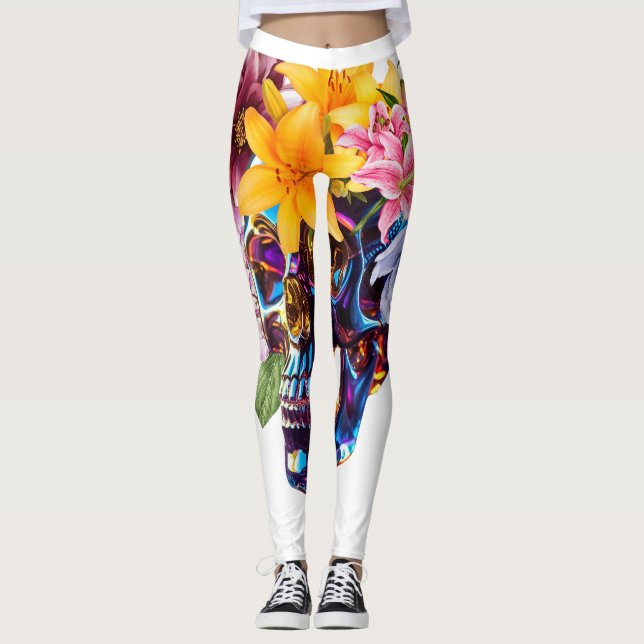 BLOMMIGT SKULL RADIANCE LEGGINGS (Framsida)
