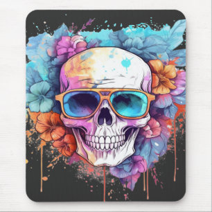 Blommigt Skullskuggor Musmatta