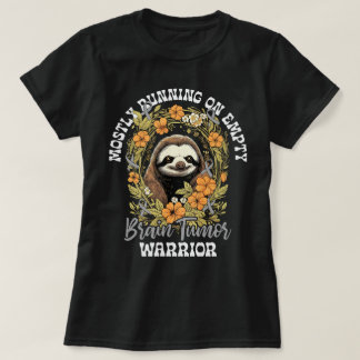 Blommigt Sloth som oftast körs på tom hjärntumör T Shirt