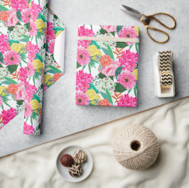 Blommigt, smart sommarfruktträdgård party presentpapper