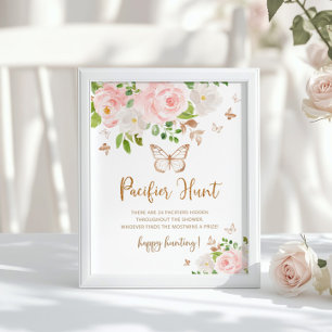  Blommigt-smörflugan-jakt på nappar Poster
