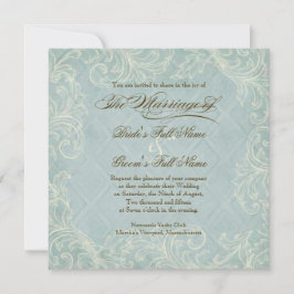 Blommigt Snäckorna Beachy Bröllop Inbjudningar