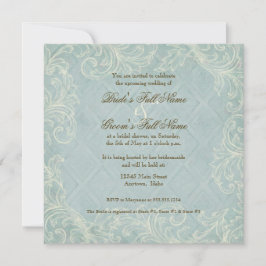 Blommigt Snäckorna Beachy Bröllop Inbjudningar