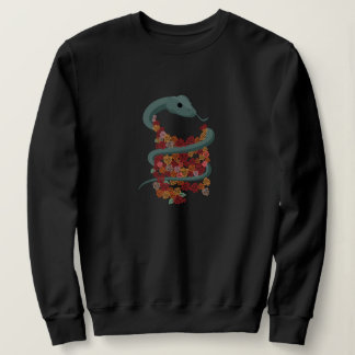 Blommigt Snake Wrap Sweatshirt T Shirt