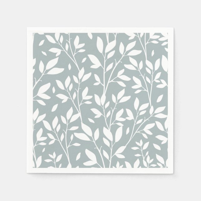 Blommigt Snyggt Napkins Pappersservett (Framsidan)