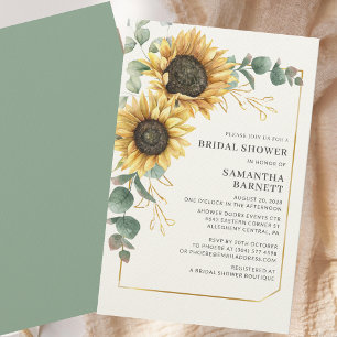 Blommigt Solros Eucalyptus Möhippa Brevpapper