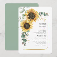 Blommigt Solros Greenery Elegant bröllop