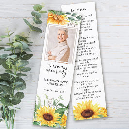 Blommigt Solrosbokmärke