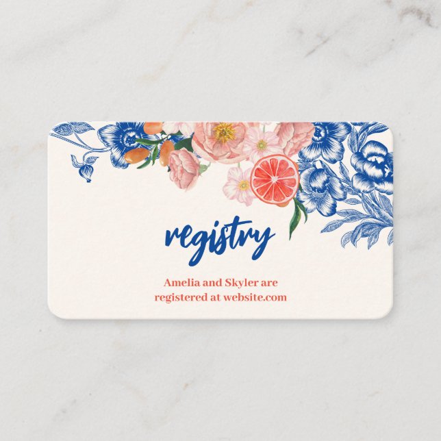 Blommigt som är Amore Möhippa-register Tilläggskort (Framsida)