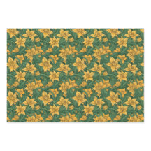 blommigt som omsluter pappert lakan