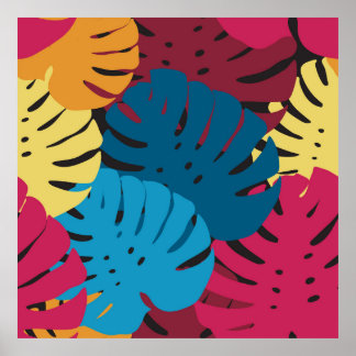 Blommigt sömlös mönster. Bakgrund från ljus Poster