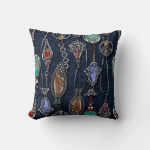 Blommigt, sömlös mönster, bakgrund i art nouveau kudde