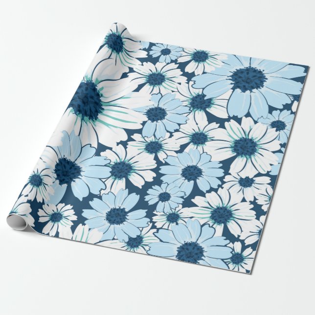 Blommigt, sömlös mönster /Blomtextlemönster, ab Presentpapper (Utrullad)