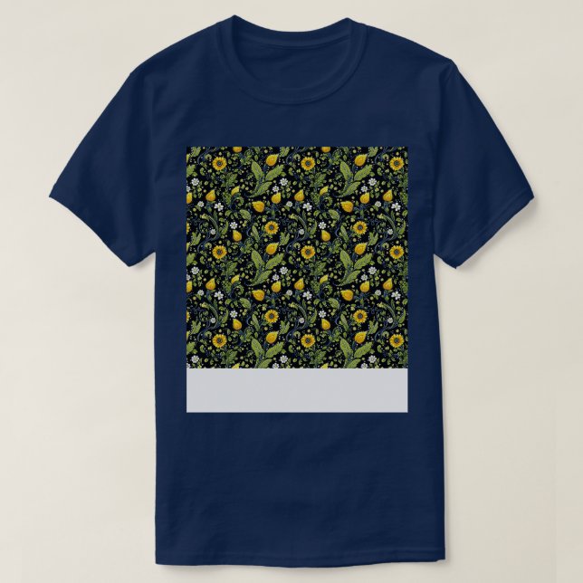 Blommigt Sömlös Mönster Boho Flower Söt Ro Wi T Shirt (Design framsida)