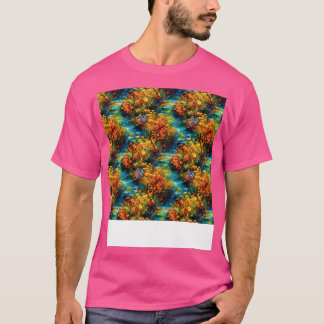 Blommigt Sömlös Mönster Boho Flower Söt Ro Wi T Shirt