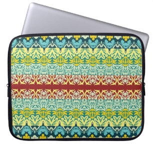 Blommigt, sömlös mönster laptop fodral