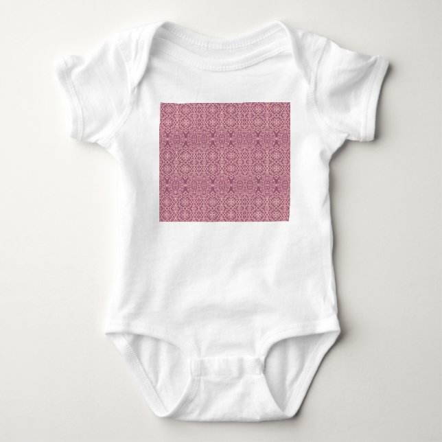 Blommigt Sömlös: vacker bakgrund i Mönster T Shirt (Framsida)