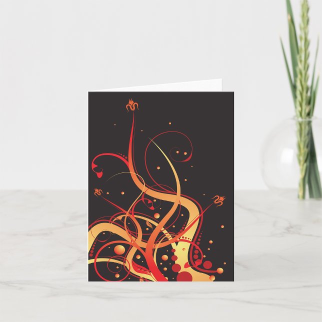 Blommigt Sommar-GLow-anteckningskort Kort (Skapare uppladdad)