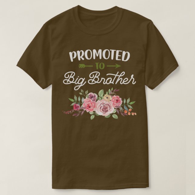 Blommigt Son befordrade Big Brother Gravid Reveal  T Shirt (Design framsida)