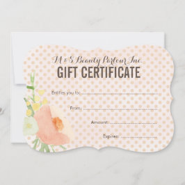 Blommigt Spa Beautician Gift-certifikatmall