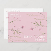 Blommigt Spara datum