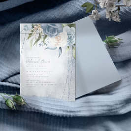 Blommigt Sparkles Rehearsal Dinner Dusty Blue ID88