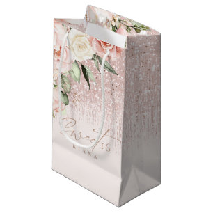 Blommigt Sparkles Sweet sixteen Guld Ro, ID912