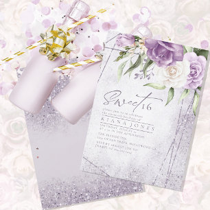 Blommigt Sparkles Sweet sixteen Mauve ID912