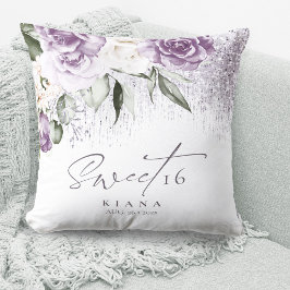 Blommigt Sparkles Sweet sixteen Mauve ID912 Kudde