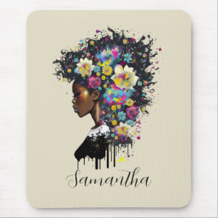 Blommigt Sparkling African American Woman Musmatta