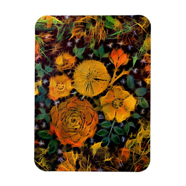 Blommigt Sparks Magnet (Vertikal)