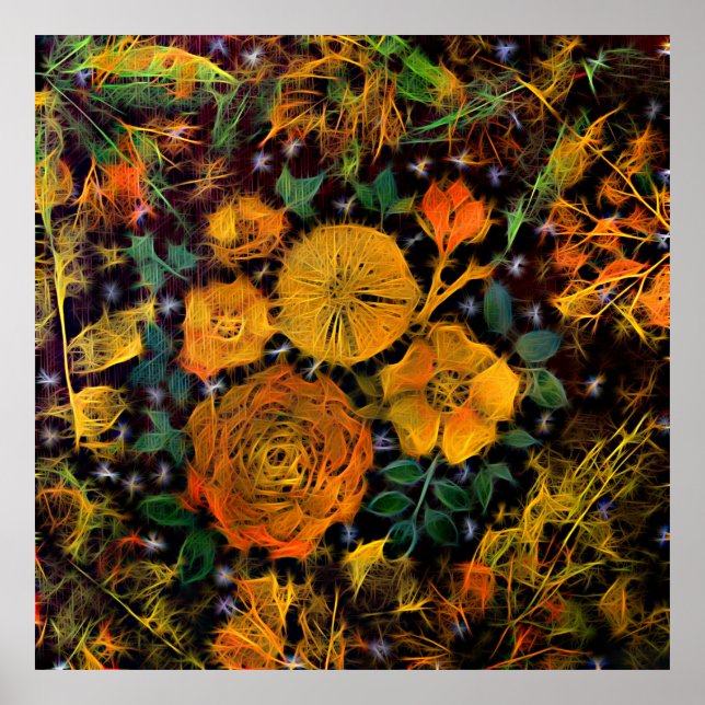 Blommigt Sparks Poster (Framsidan)