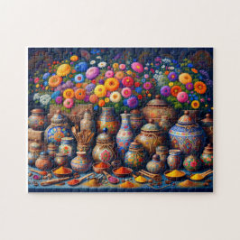 "Blommigt Spice Bazaar" Pussel