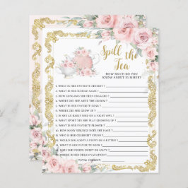  Blommigt Spill the Tea Möhippa Game