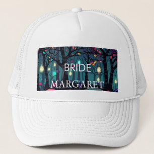 Blommigt Spray Fantasy Art BRIDE Cap Keps
