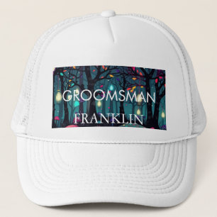 Blommigt Spray Fantasy Art GROOMSMAN Cap Keps