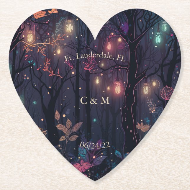 Blommigt Spray Fantasy Art Personlig Underlägg Papper (Framsida)